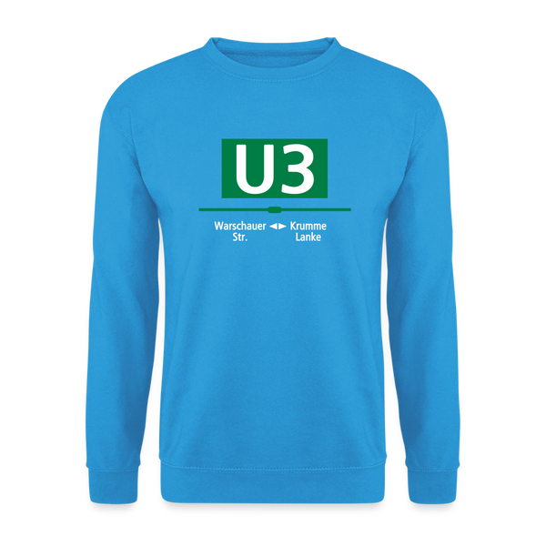 U3 - Unisex Pullover - Meeresblau