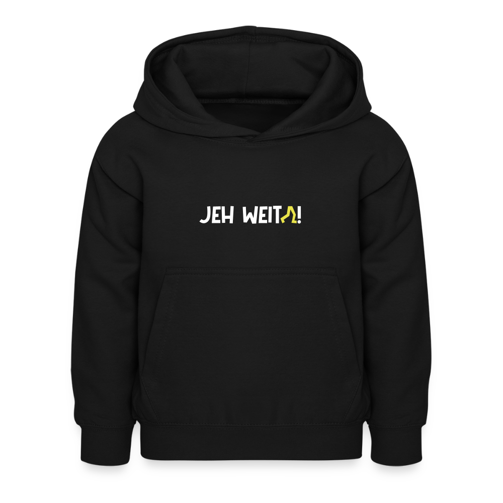Jeh Weita! - Kinder Hoodie - Schwarz