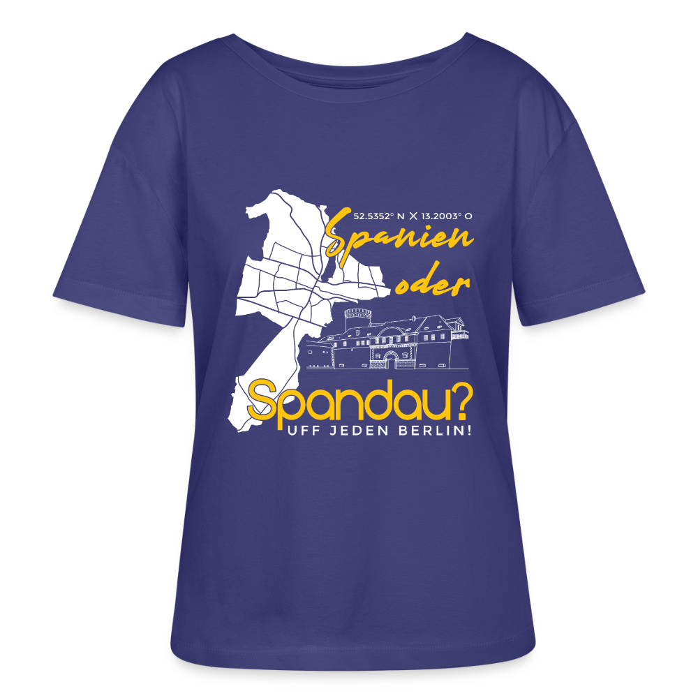 Spanien oder Spandau - Relaxed Rundhals Frauen Bio-T-Shirt - Dämmerung