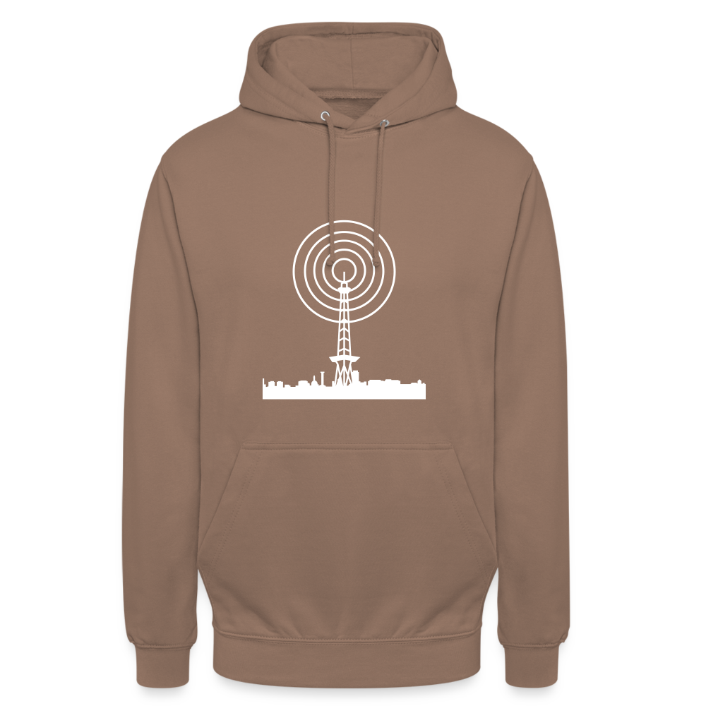 Funkturm im Fokus - Unisex Hoodie - Mokka