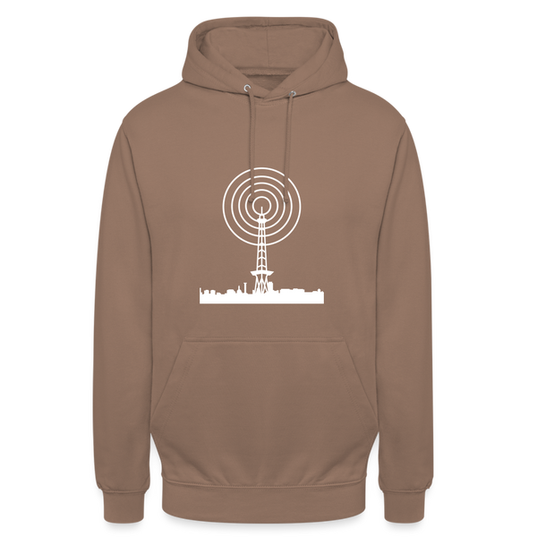 Funkturm im Fokus - Unisex Hoodie - Mokka