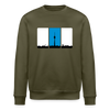 Berliner Skyline in Streifen - Unisex Bio Sweatshirt - Khaki