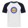 Lichtenberg Retro - Männer Baseball T-Shirt - Weiß/Navy