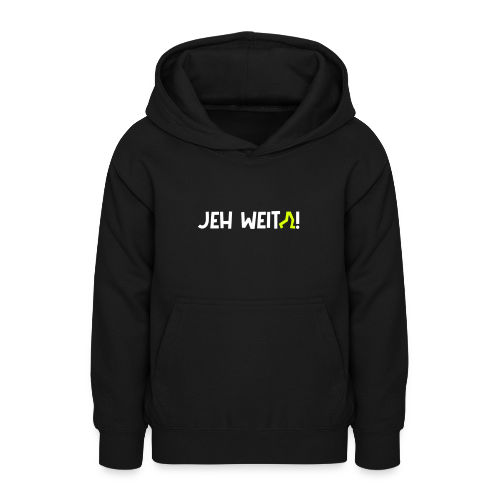 Jeh Weita! - Teenager Hoodie - Schwarz