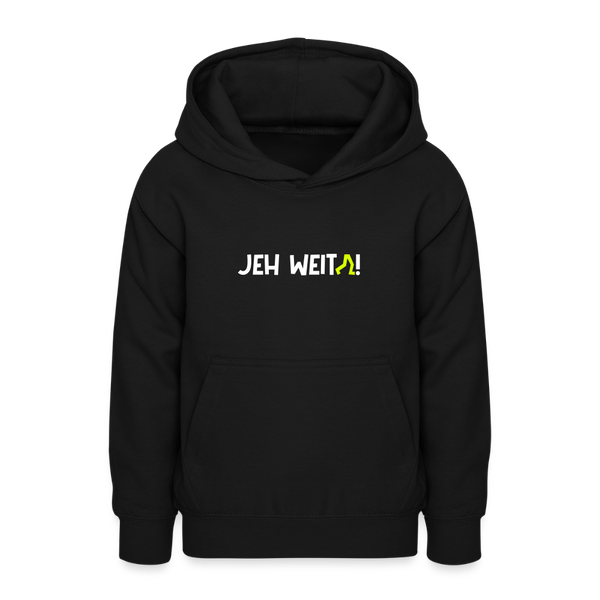 Jeh Weita! - Teenager Hoodie - Schwarz