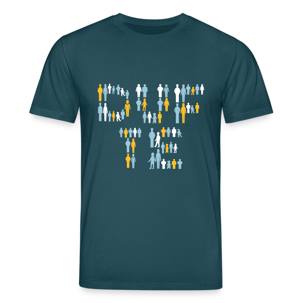 Berliner sind dufte - Unisex Bio T-Shirt - Dunkles Petrol