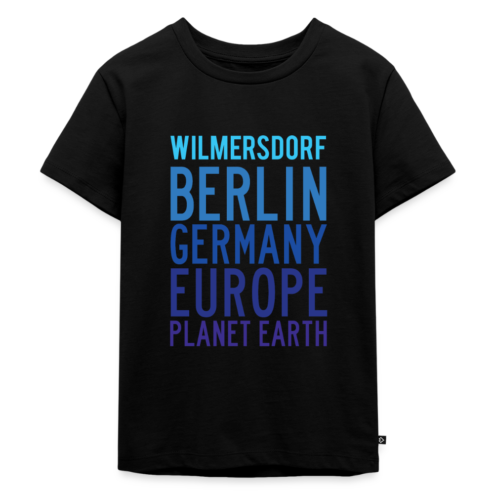 Wilmersdorf Planet Earth - Kinder Premium T-Shirt - Schwarz