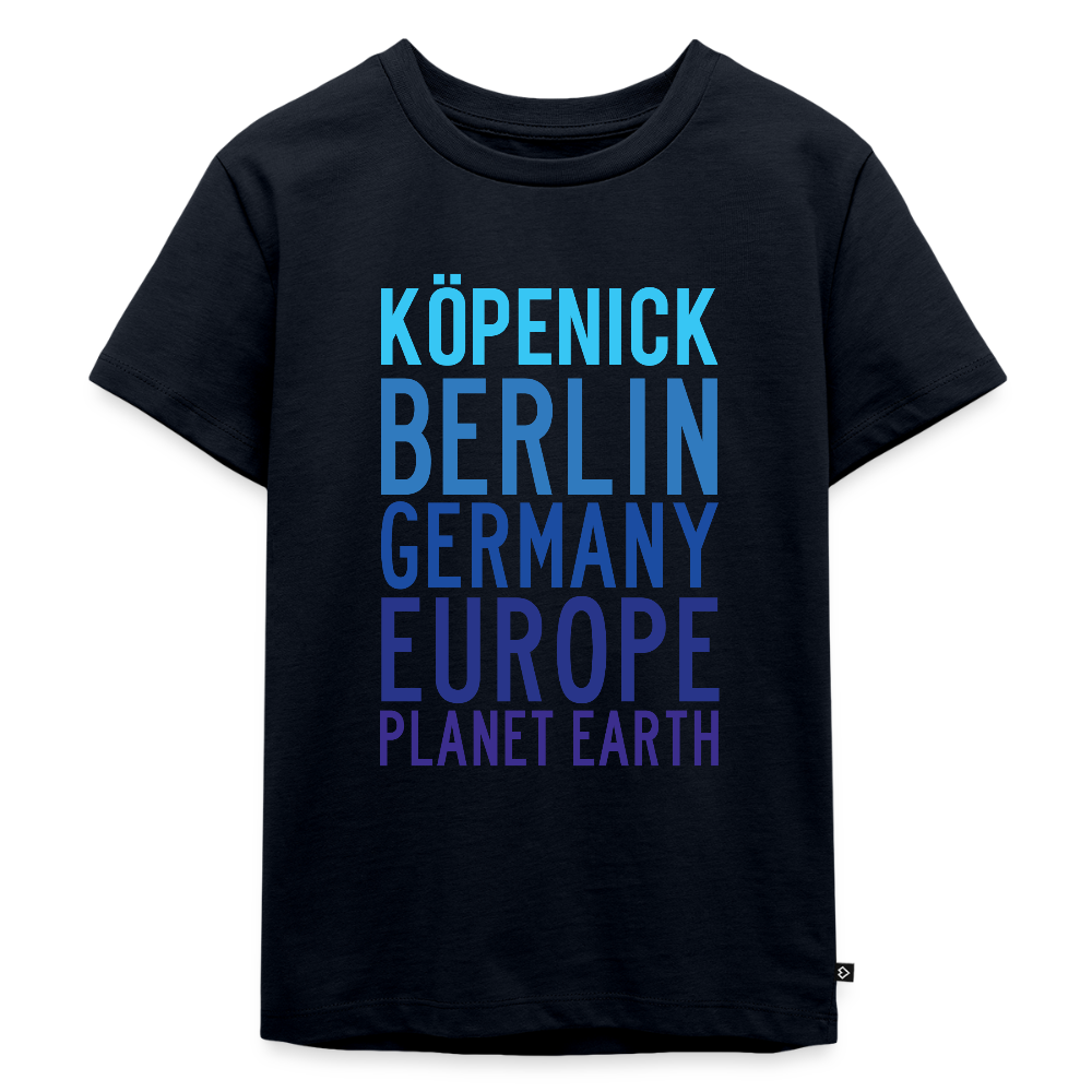 Köpenick Planet Earth - Kinder Premium T-Shirt - Navy