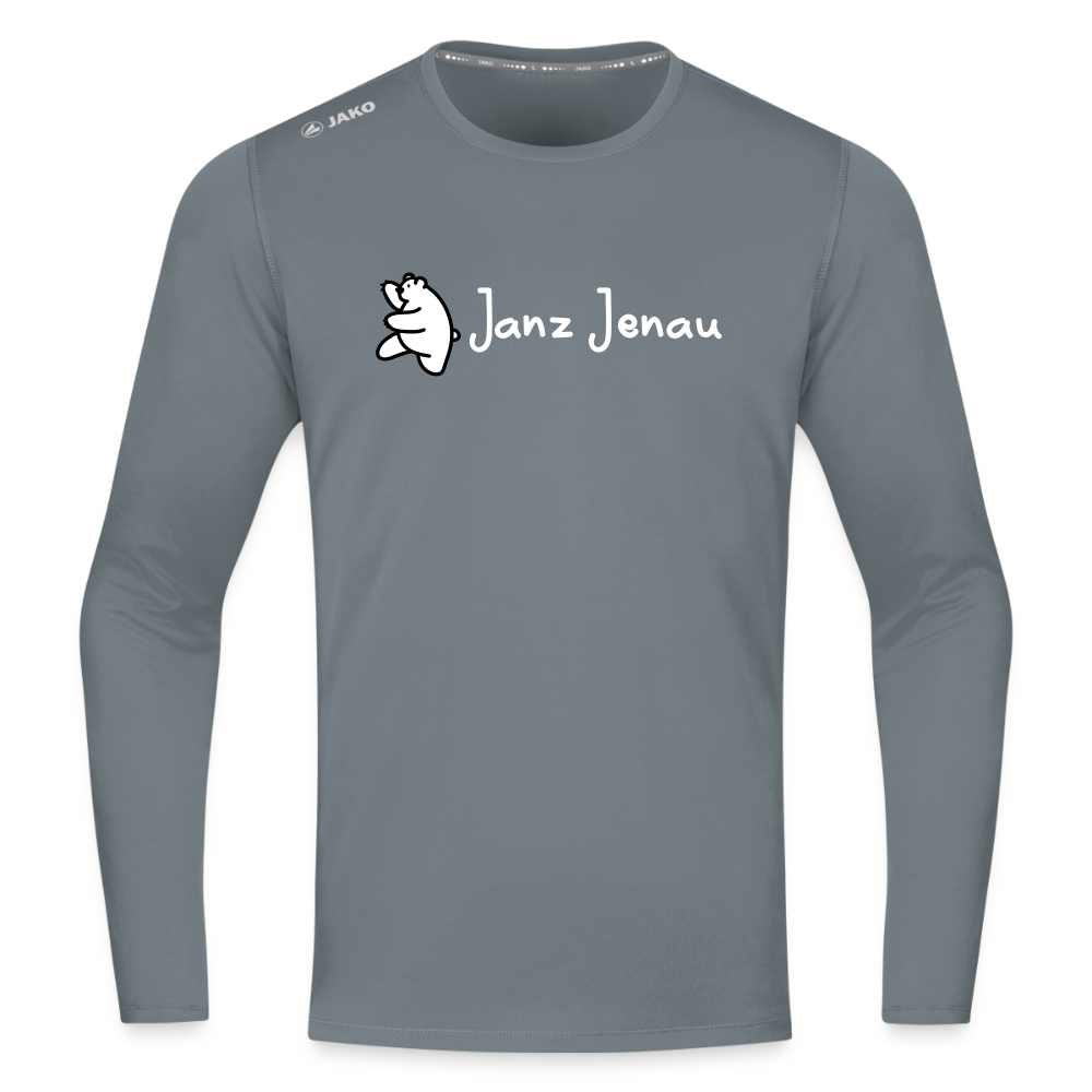 Janz Jenau - Männer Sport Langamshirt - Grau