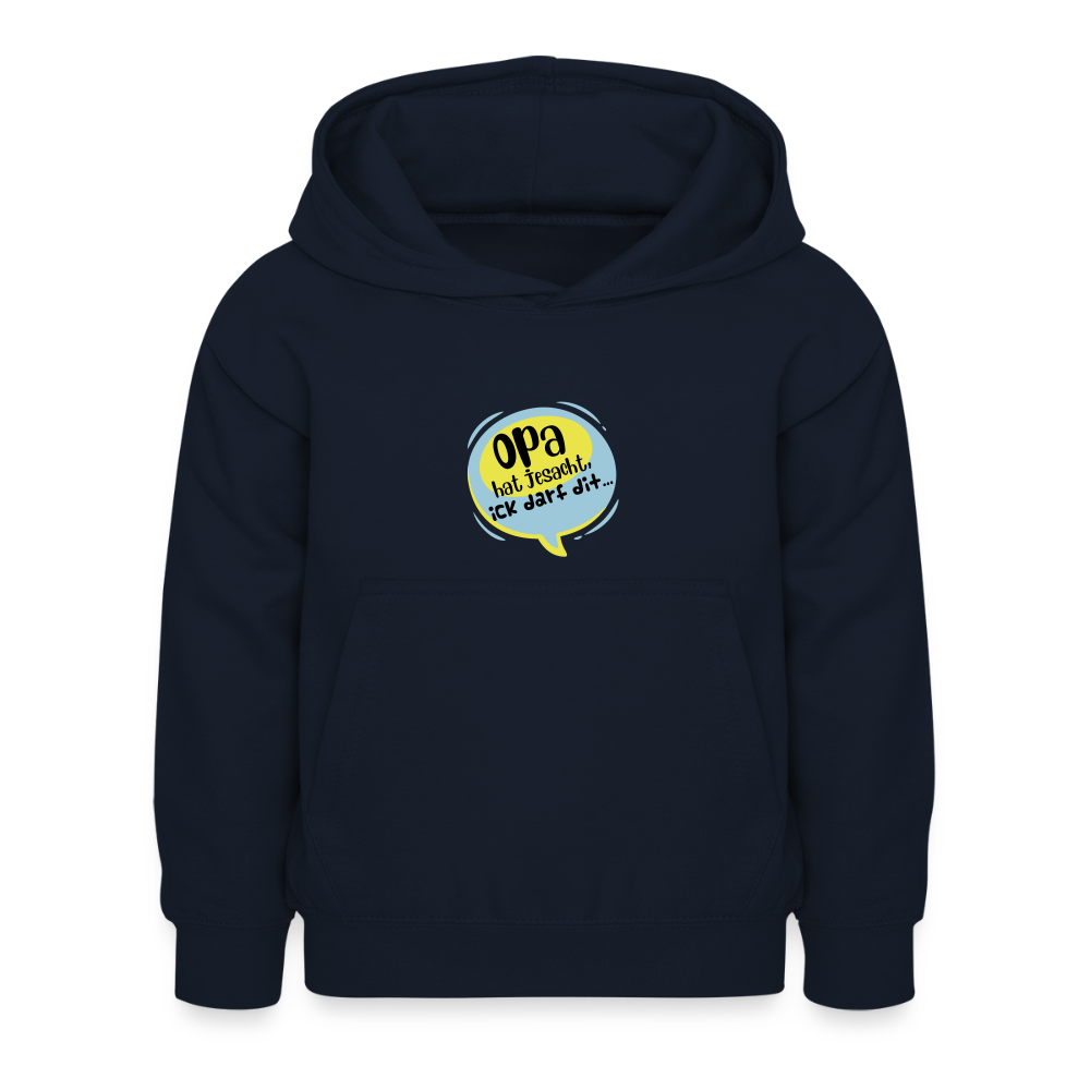 Ick darf dit! - Kinder Hoodie - Navy