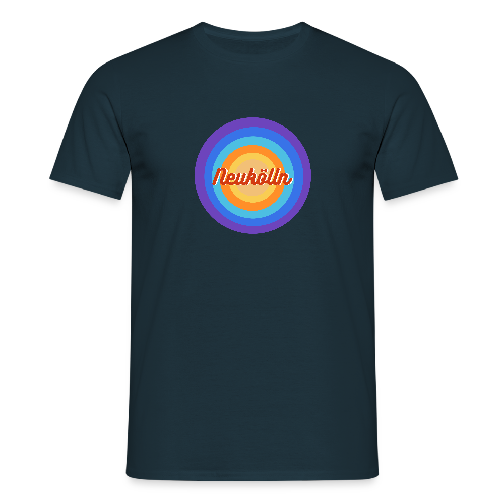 Neukölln Retro - Männer Premium T-Shirt - Navy
