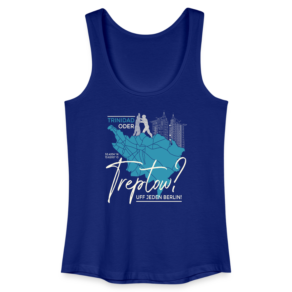 Trinidad oder Treptow - Frauen Bio Tank Top - Königsblau