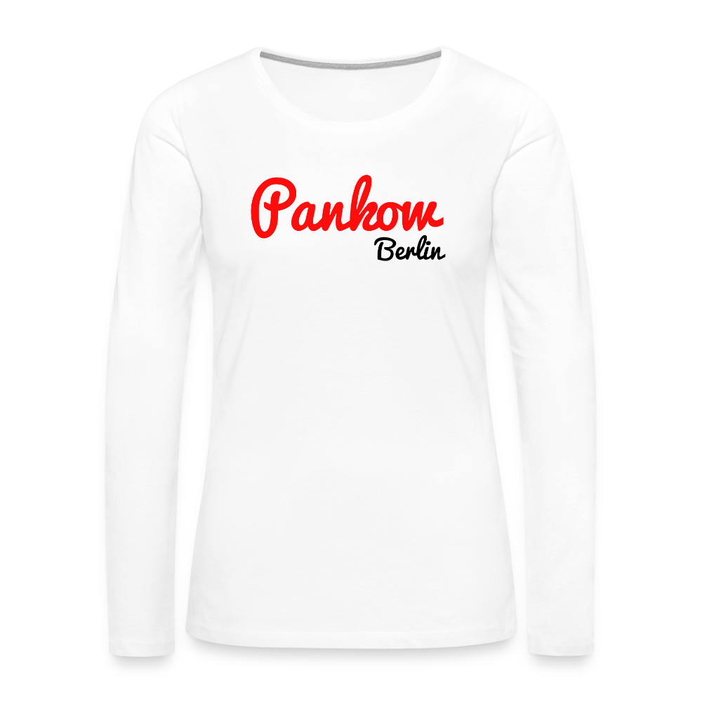 Pankow Berlin - Frauen Premium Langarmshirt - Weiß