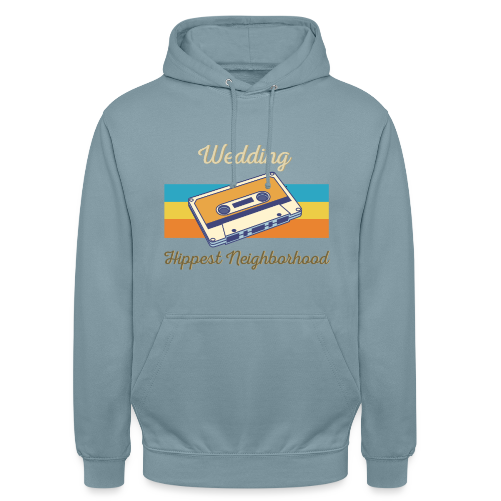 Wedding Hippest Neighborhood - Unisex Hoodie - Nebelblau