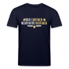 Bier einatmen, Negativität ausatmen. - Unisex Bio T-Shirt - Navy