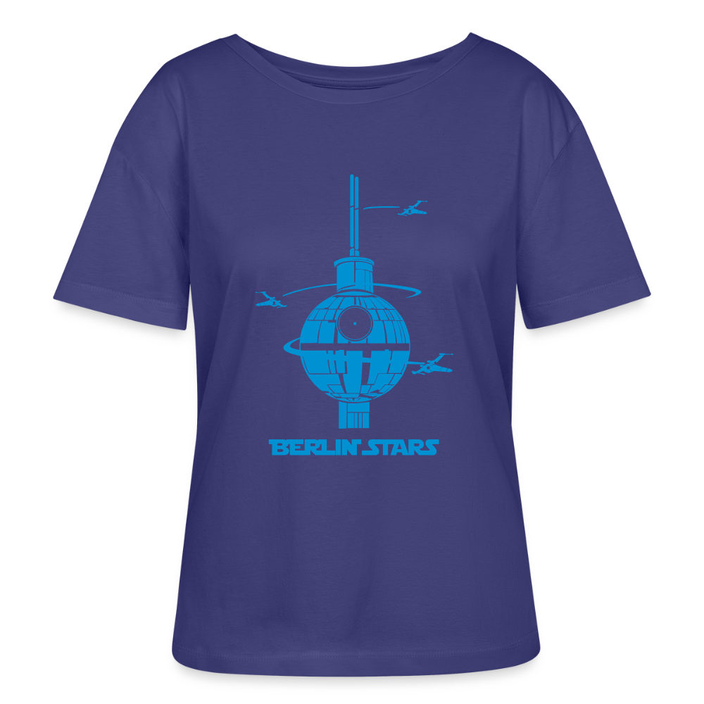 Berlin Stars - Blau - Relaxed Rundhals Frauen Bio-T-Shirt - Dämmerung