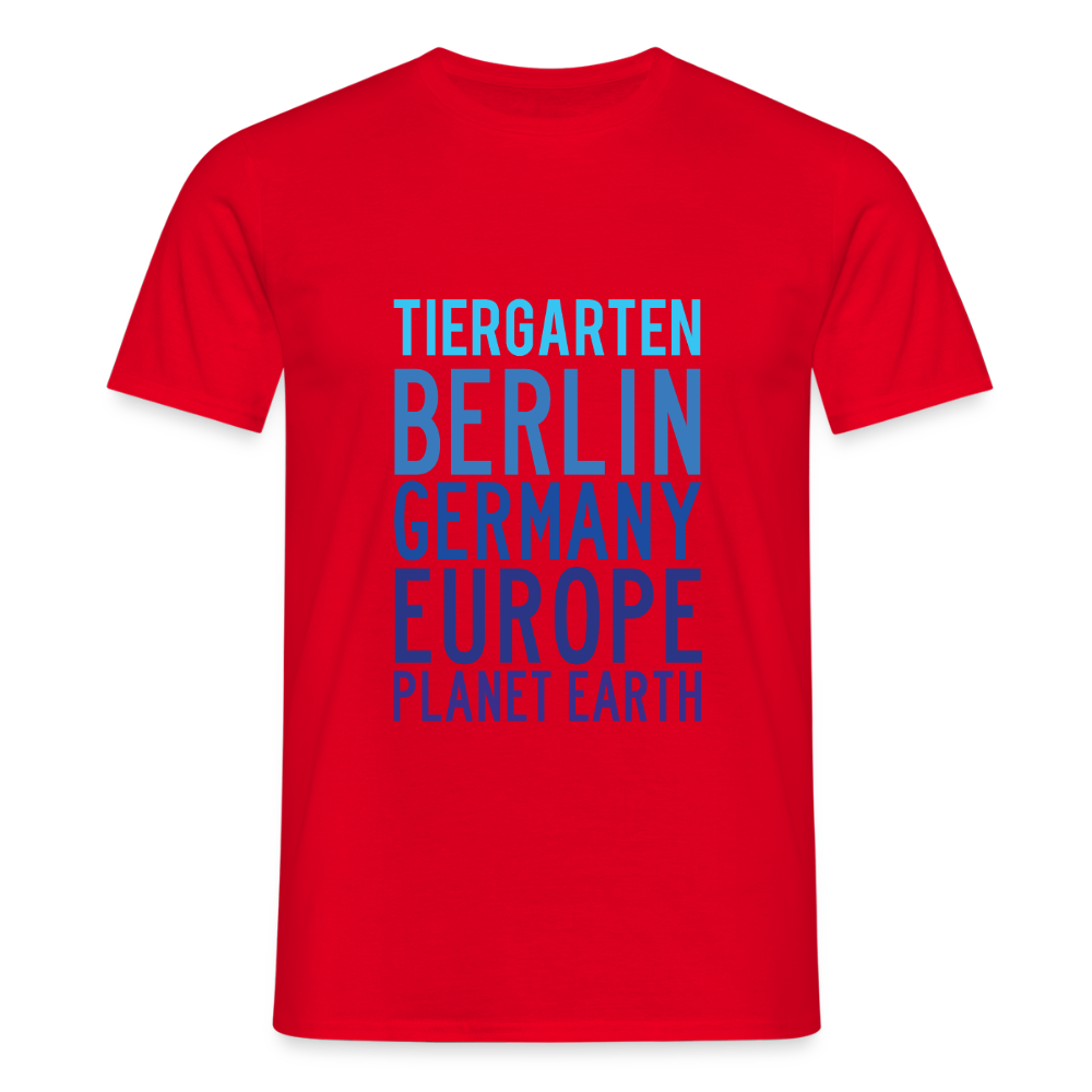 Tiergarten Planet Earth - Männer Premium T-Shirt - Rot