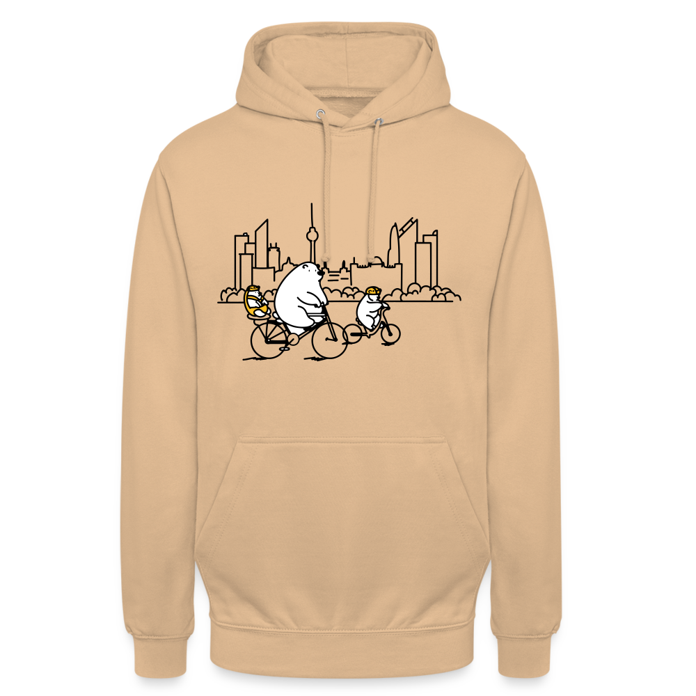 Fahrradtour Berlin - Unisex Hoodie - Pfirsich