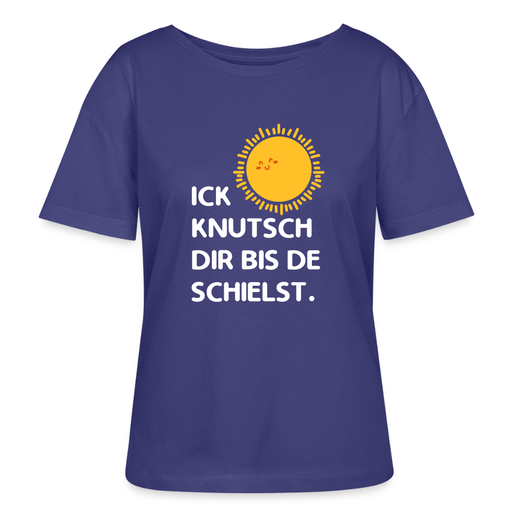 Ick knutsch dir Sonne! - Relaxed Rundhals Frauen Bio-T-Shirt - Dämmerung