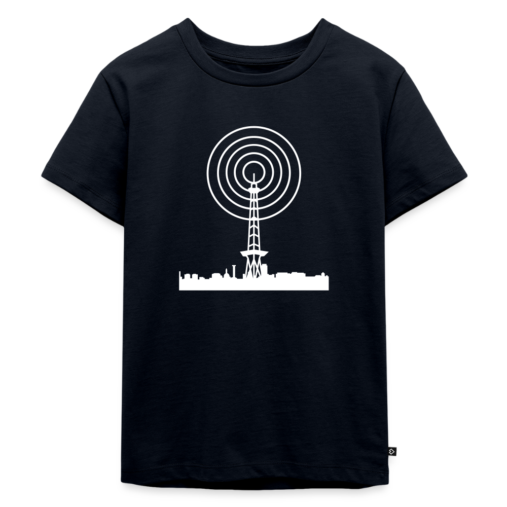 Funkturm im Fokus - Kinder Premium T-Shirt - Navy