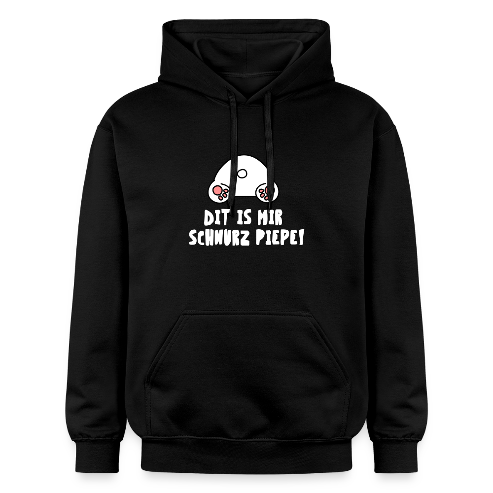 Dit is mir Schnurz Piepe - Hoodie - Schwarz