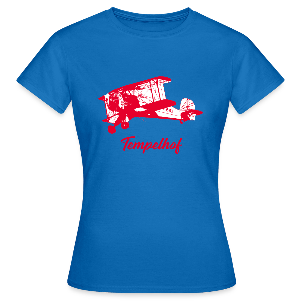 Tempelhof Flugzeug rot - Frauen Premium T-Shirt - Royalblau