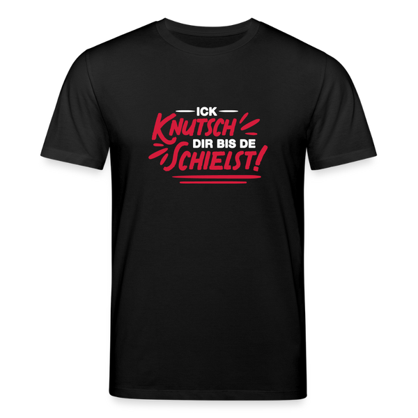 Ick knutsch dir! - Unisex Bio T-Shirt - Schwarz