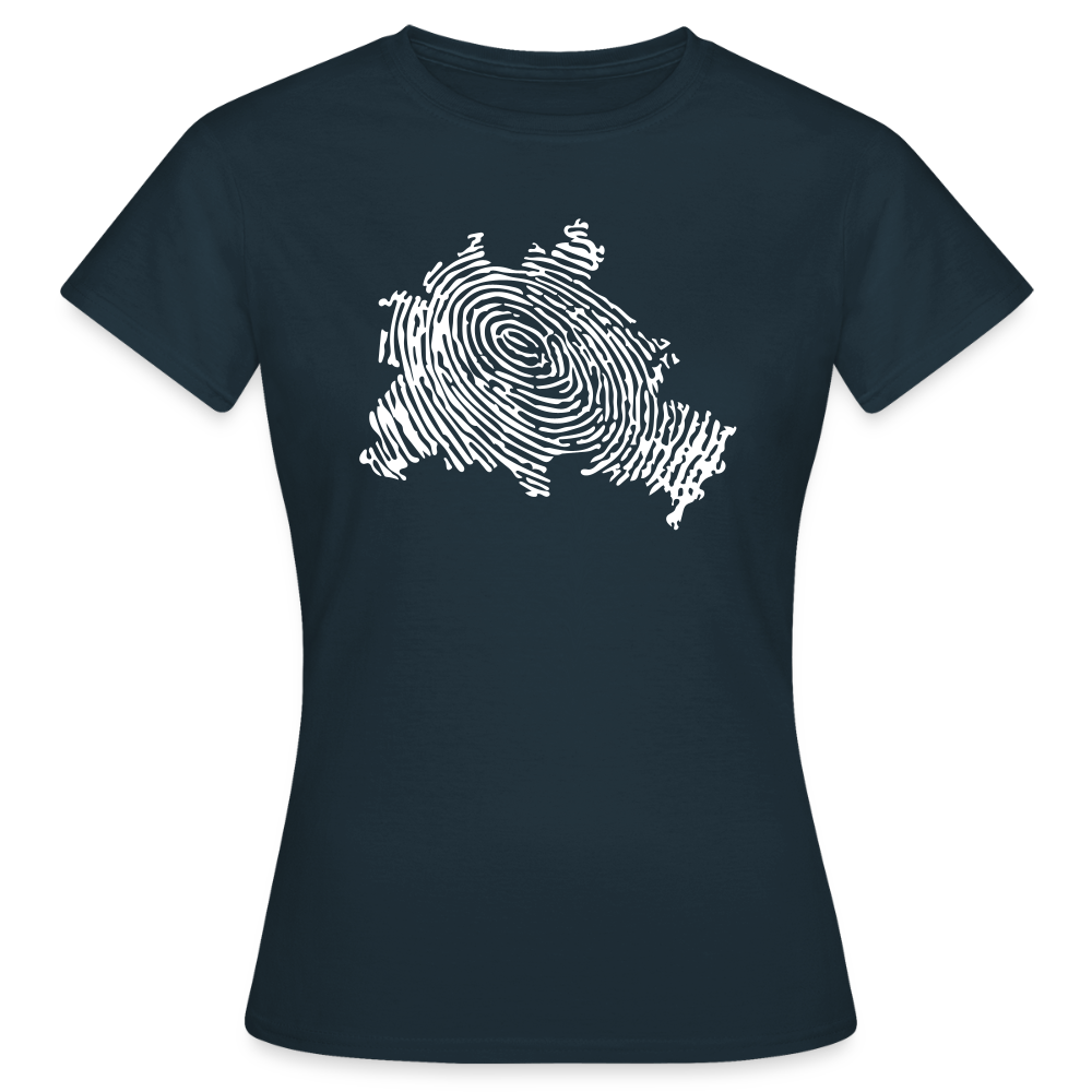 Berliner Finger - Frauen Premium T-Shirt - Navy