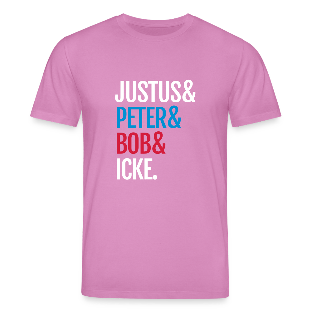 Justus & Peter & Bob & Icke - Unisex Bio T-Shirt - Pink