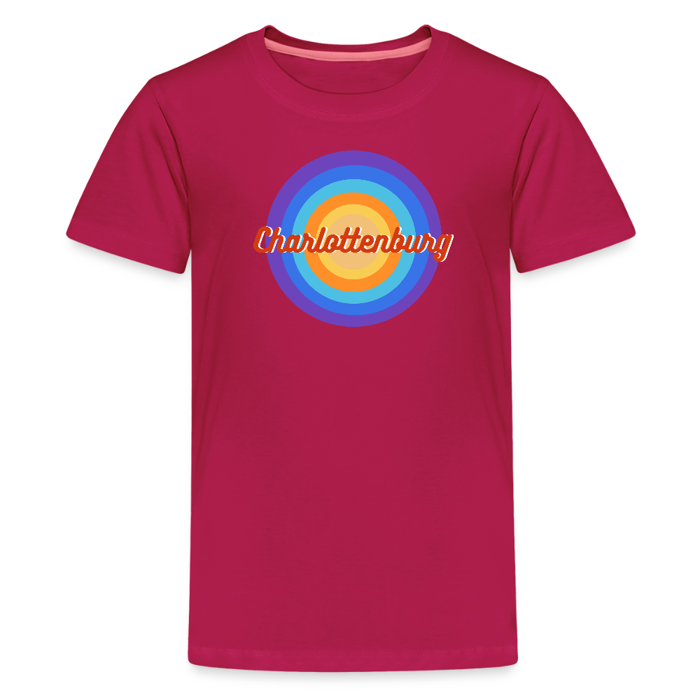 Charlottenburg Retro - Teenager Premium T-Shirt - dunkles Pink