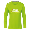 aba jut, uff jeht's! - Frauen Sport Langarmshirt - Neongrün
