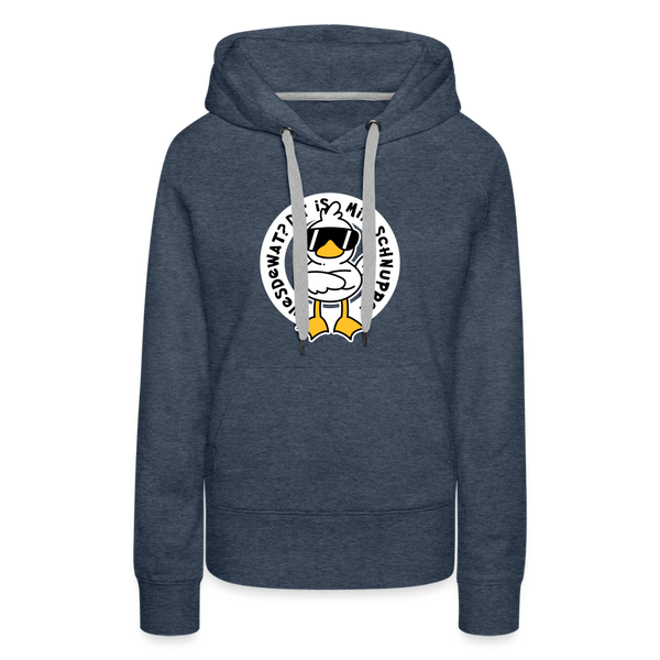 Wesdewat? - Frauen Premium Hoodie - Jeansblau