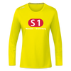 S1 - Frauen Sport Langarmshirt - Neongelb