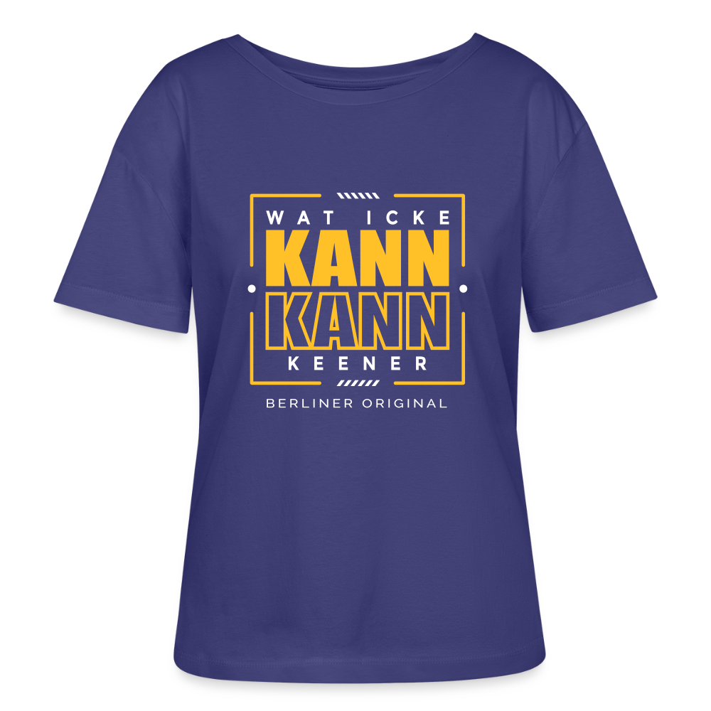 Wat Icke Kann, Kann Keener - Relaxed Rundhals Frauen Bio-T-Shirt - Dämmerung