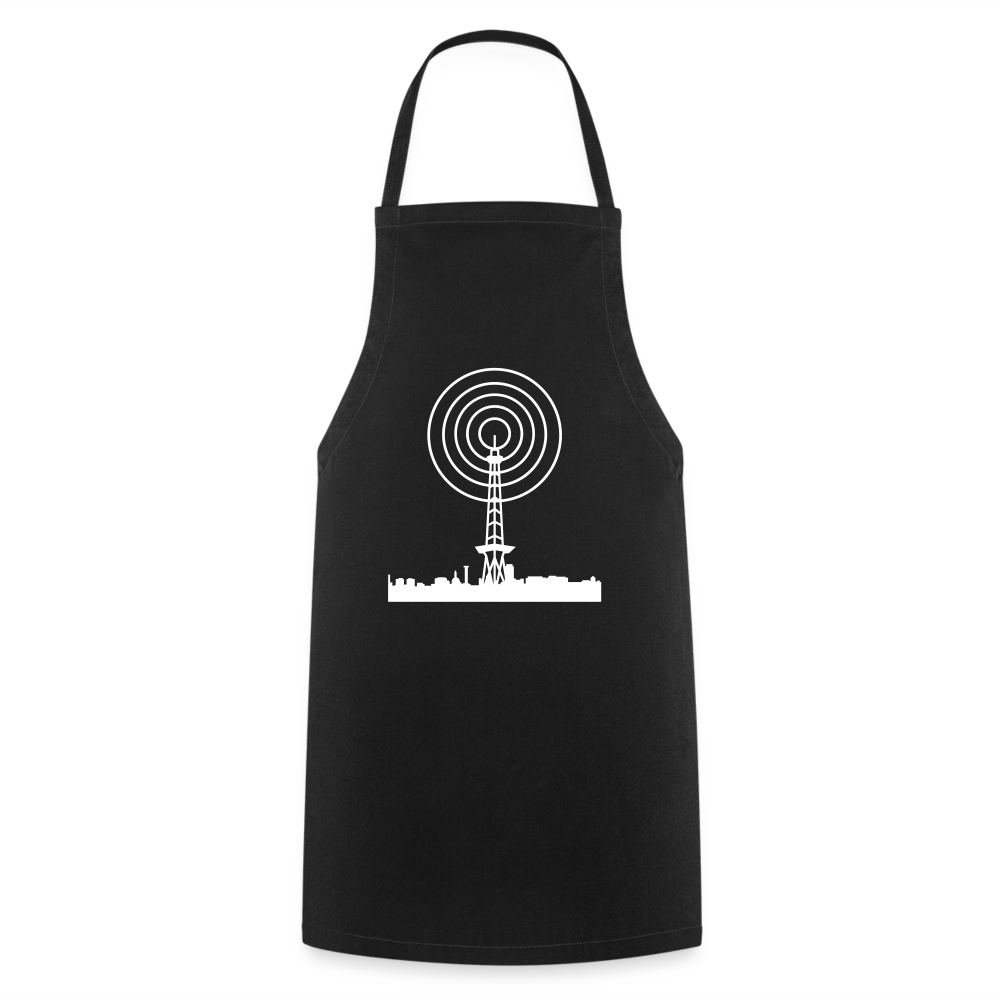 Funkturm im Fokus - Kochschürze - Schwarz