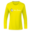 Janz Jenau - Frauen Sport Langarmshirt - Neongelb
