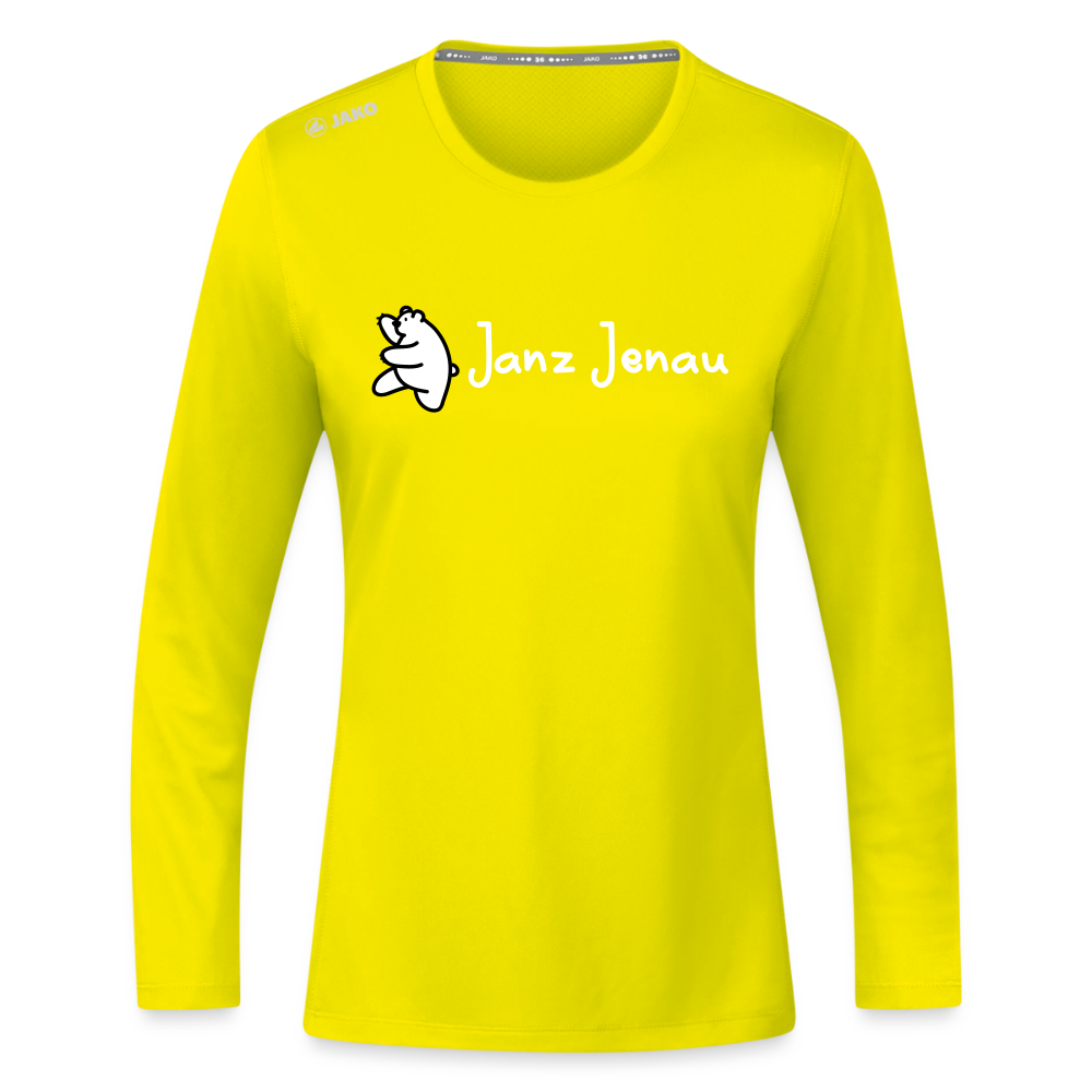 Janz Jenau - Frauen Sport Langarmshirt - Neongelb