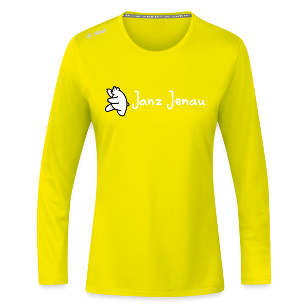 Janz Jenau - Frauen Sport Langarmshirt - Neongelb