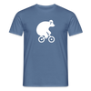 Fahrradbär - Männer Premium T-Shirt - Taubenblau