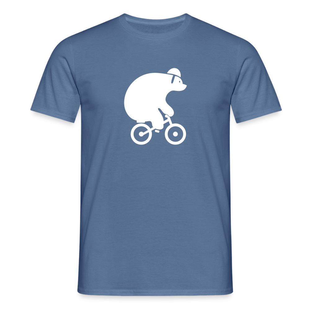 Fahrradbär - Männer Premium T-Shirt - Taubenblau
