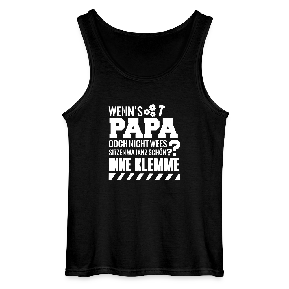 Wenn's Papa - Männer Tank Top - Schwarz