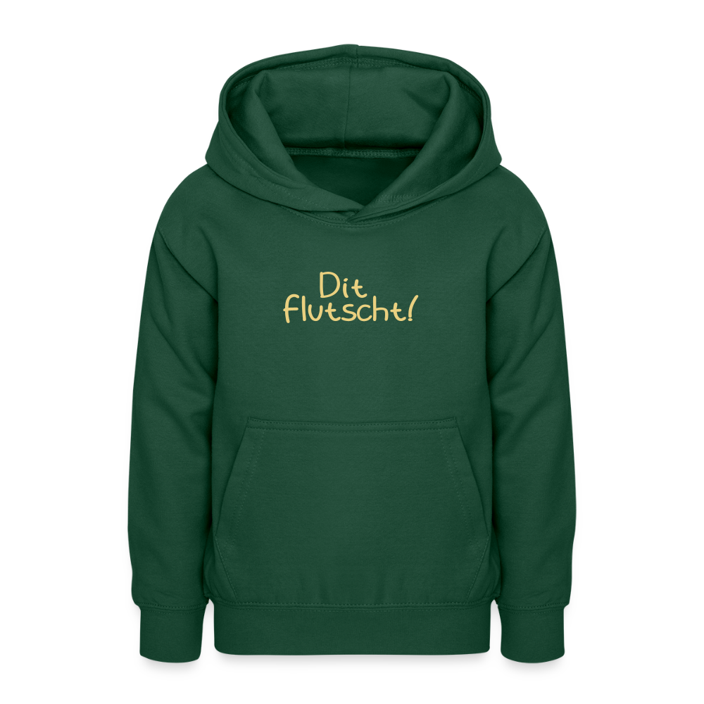 Dit Flutscht! - Teenager Hoodie - Flaschengrün