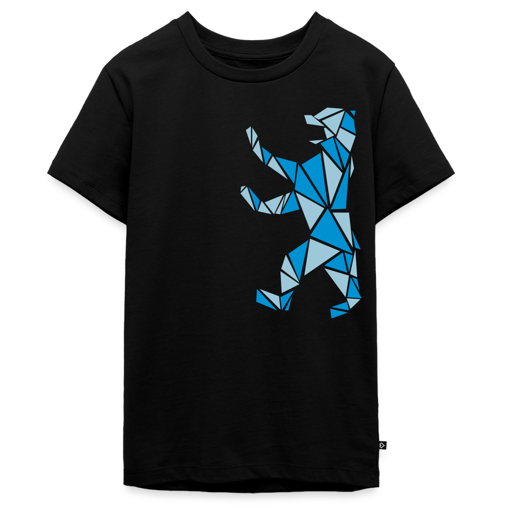 Berliner Bär Geometrie - Teenager Premium T-Shirt - Schwarz