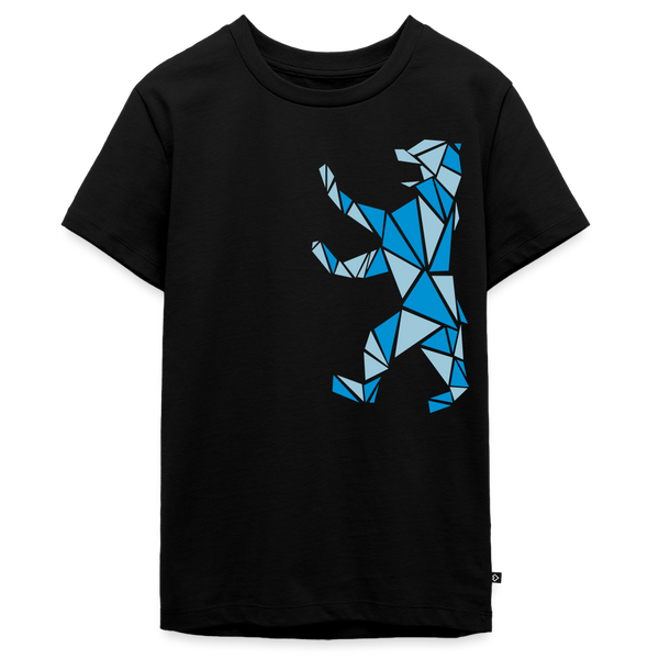 Berliner Bär Geometrie - Teenager Premium T-Shirt - Schwarz