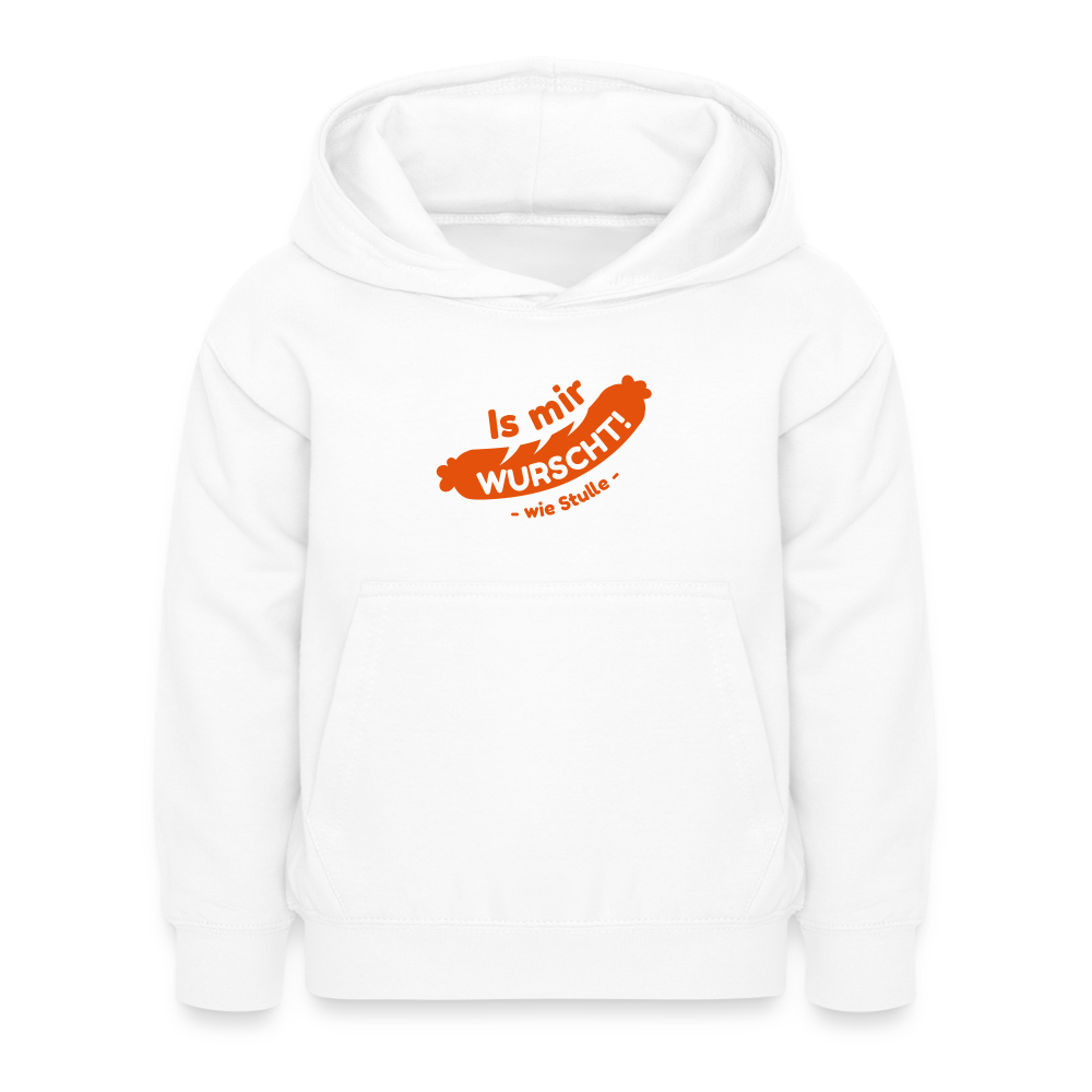 Is mir Wurscht - Kinder Hoodie - Weiß