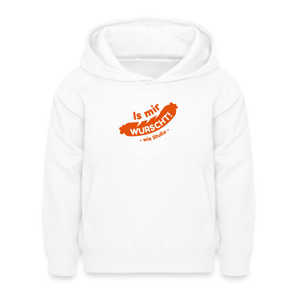 Is mir Wurscht - Kinder Hoodie - Weiß