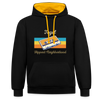 Tegel Hippest Neighborhood - Kontrast Hoodie - Schwarz/Gold