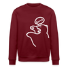 Böser Berliner Bär - Unisex Bio Sweatshirt - Burgunderrot
