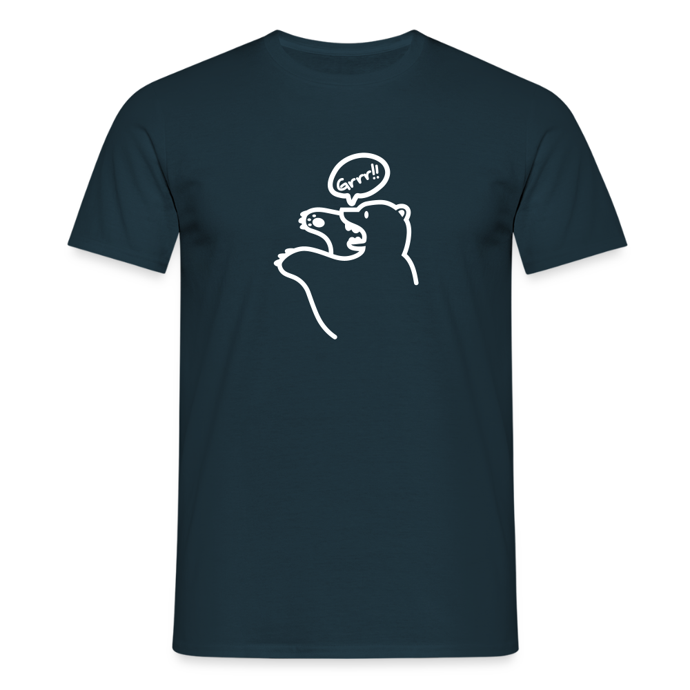 Böser Berliner Bär - Männer Premium T-Shirt - Navy