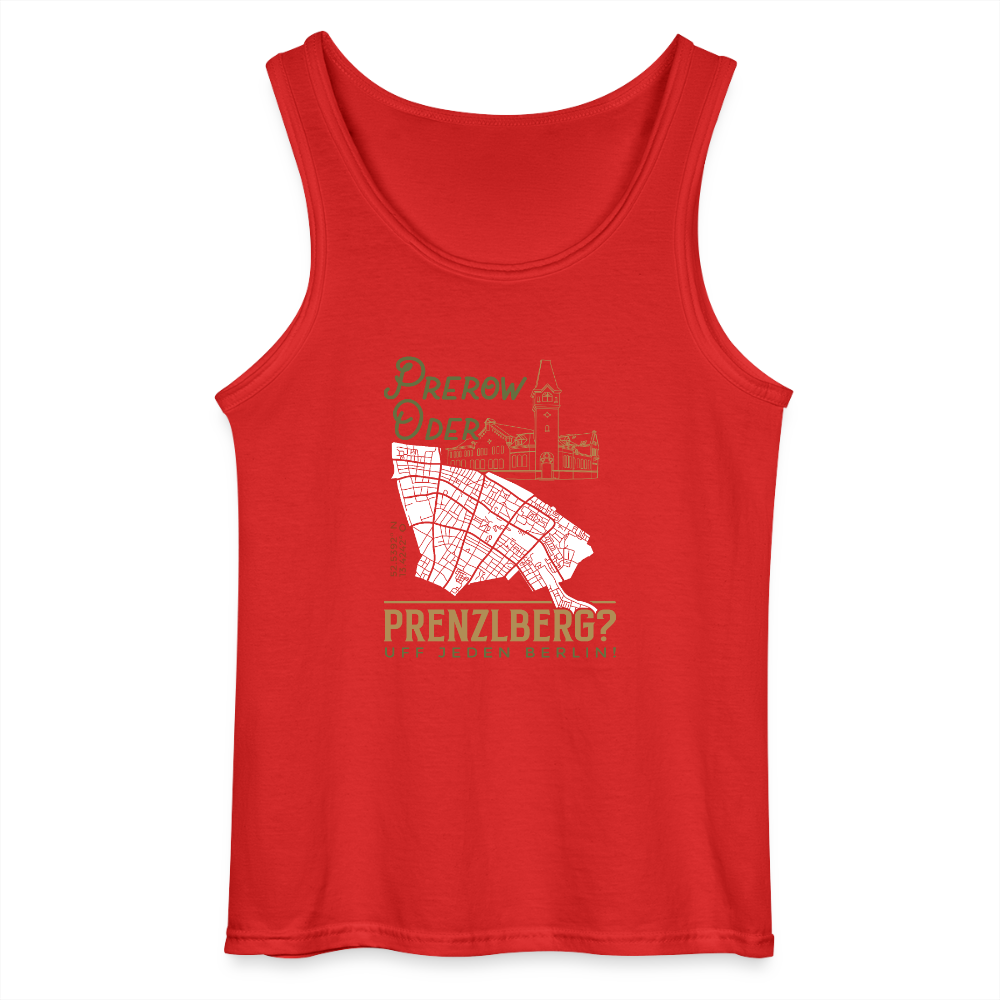Prerow oder Prenzlberg - Männer Tank Top - Rot